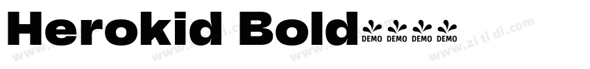 Herokid Bold字体转换